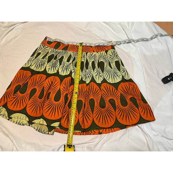 African inspired printed skirt tribal ,boho, Vibrant size M-L - Picture 3 of 4